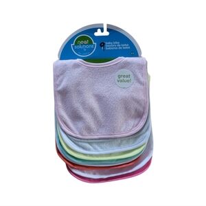 NEW Neat Solutions 9 Pack Solid Bib Set